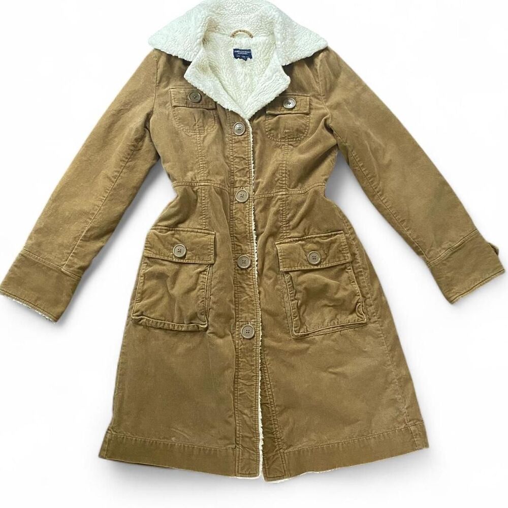 Fur Lined Women's Tan and Brown Jacket